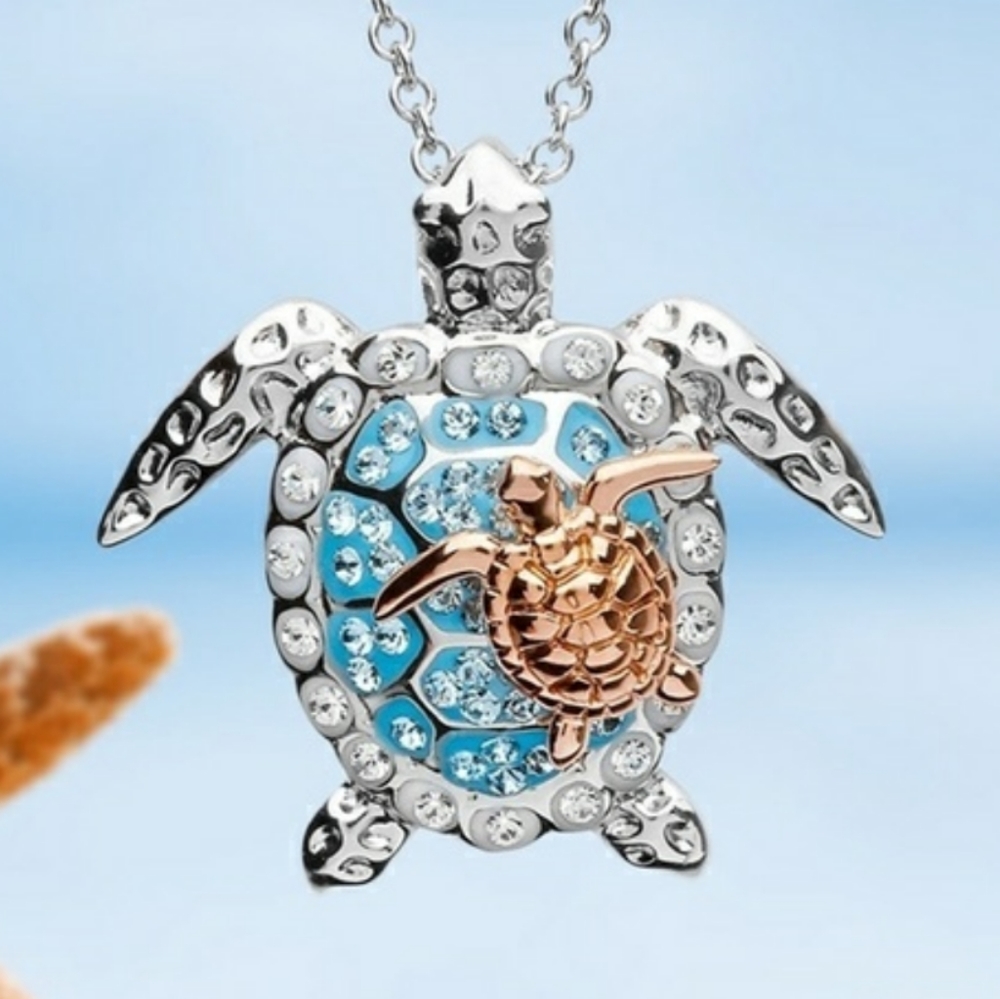 Turtle necklace on 22 inch chain